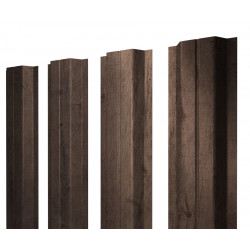 Штакетник П-образный 0,45 Print Twincolor White Wood Штакетник П-образный 0,45 Print Twincolor White Wood